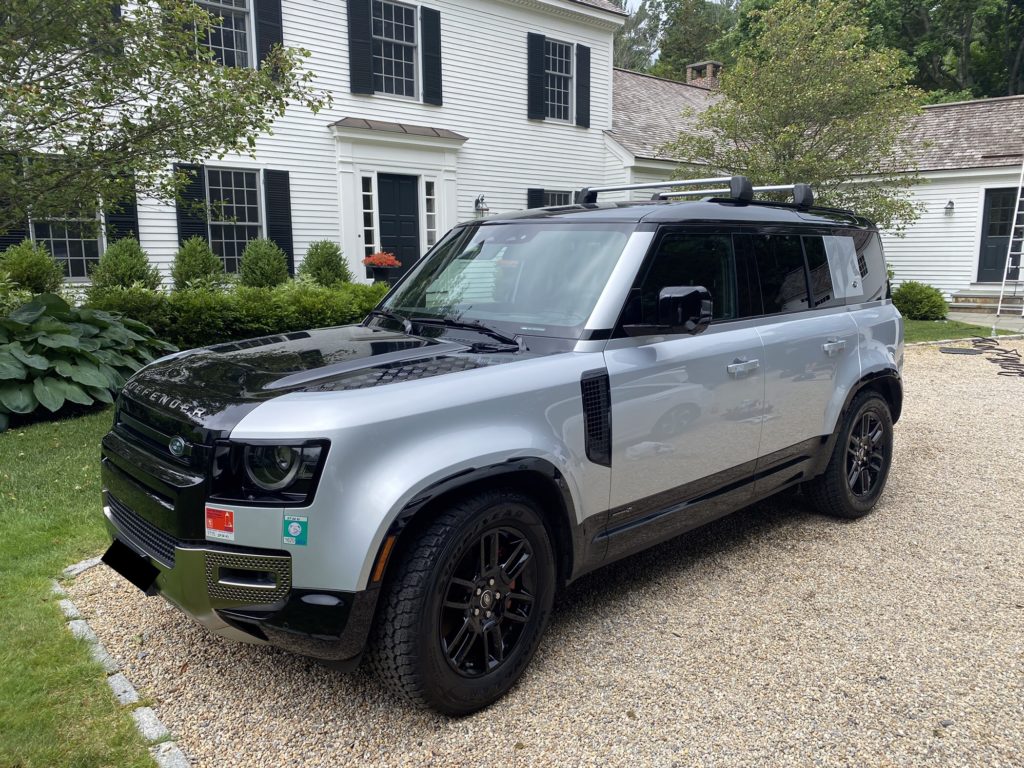 Range rover defender exterior wash left