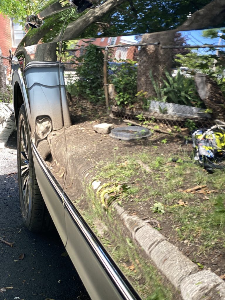 Car exterior after polishing