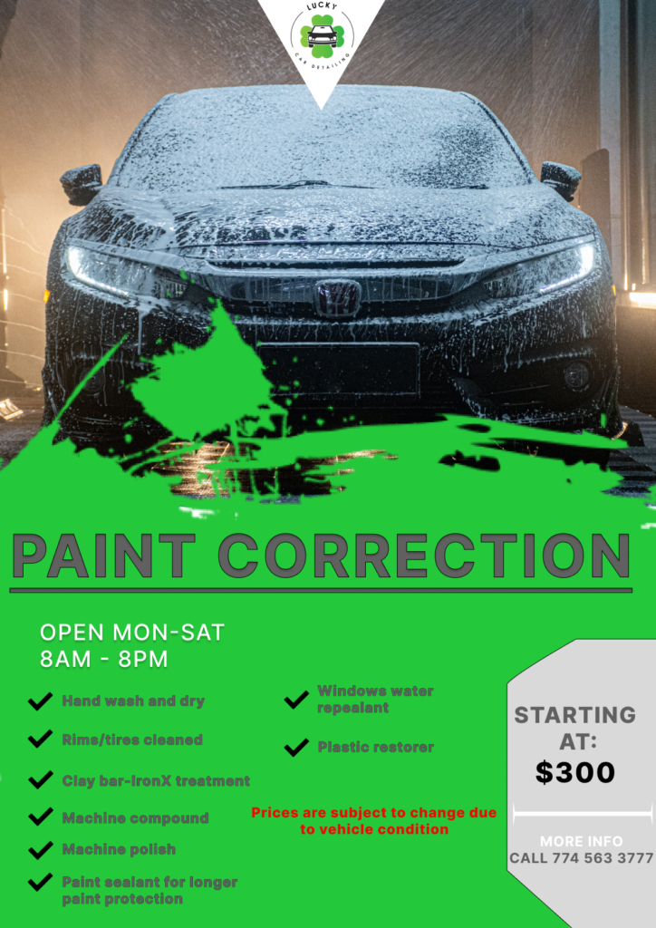 PAINT CORRECTION PACKAGE for car Boston
