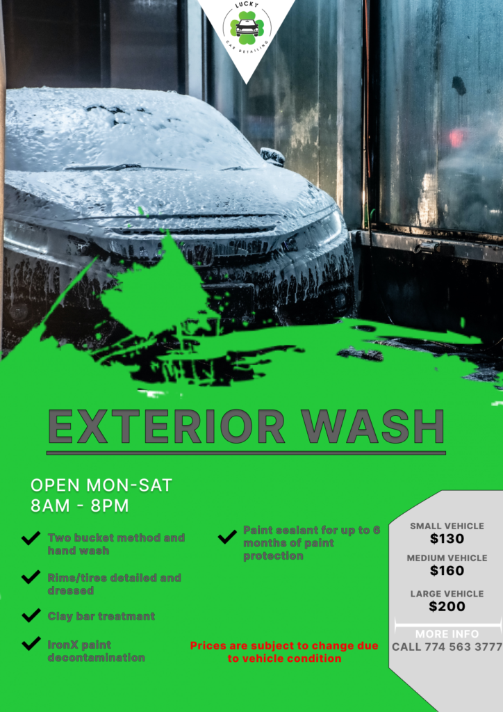 exterior wash info
